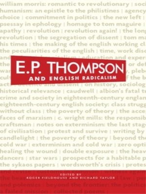 cover image of E. P. Thompson and English radicalism